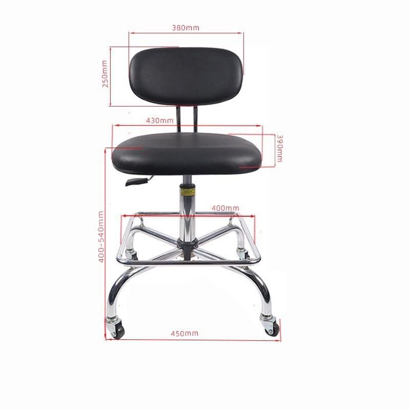 ESD Big Seat Leather Clean Room Chair