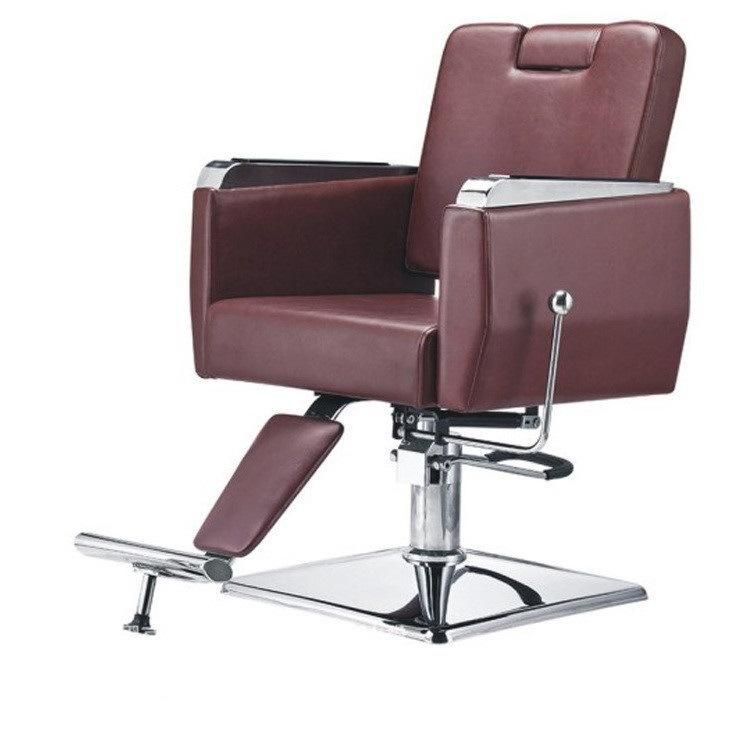 Hl-9288 Salon Barber Chair for Man or Woman with Stainless Steel Armrest and Aluminum Pedal
