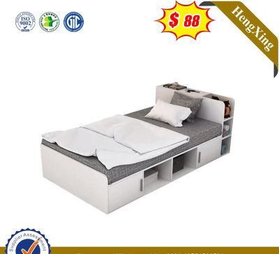 Chinese Modern Design School Children Furniture Single Wooden Dormitory Bed