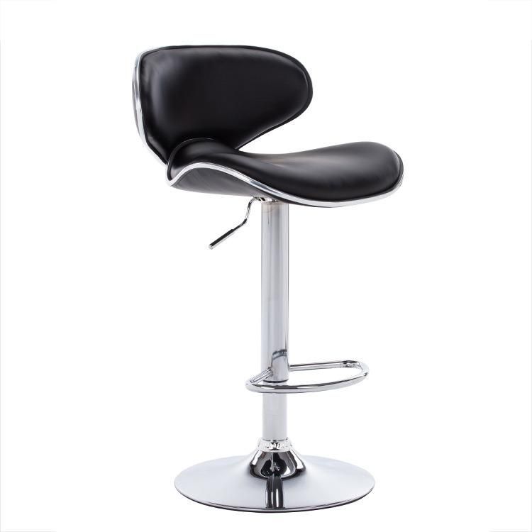 High Quality PU Leather Metal Frame Padded Outdoor Bar Chair