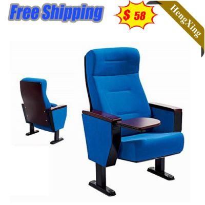 Modern Cinema Church Fabric Leather Folding Auditorium Chair