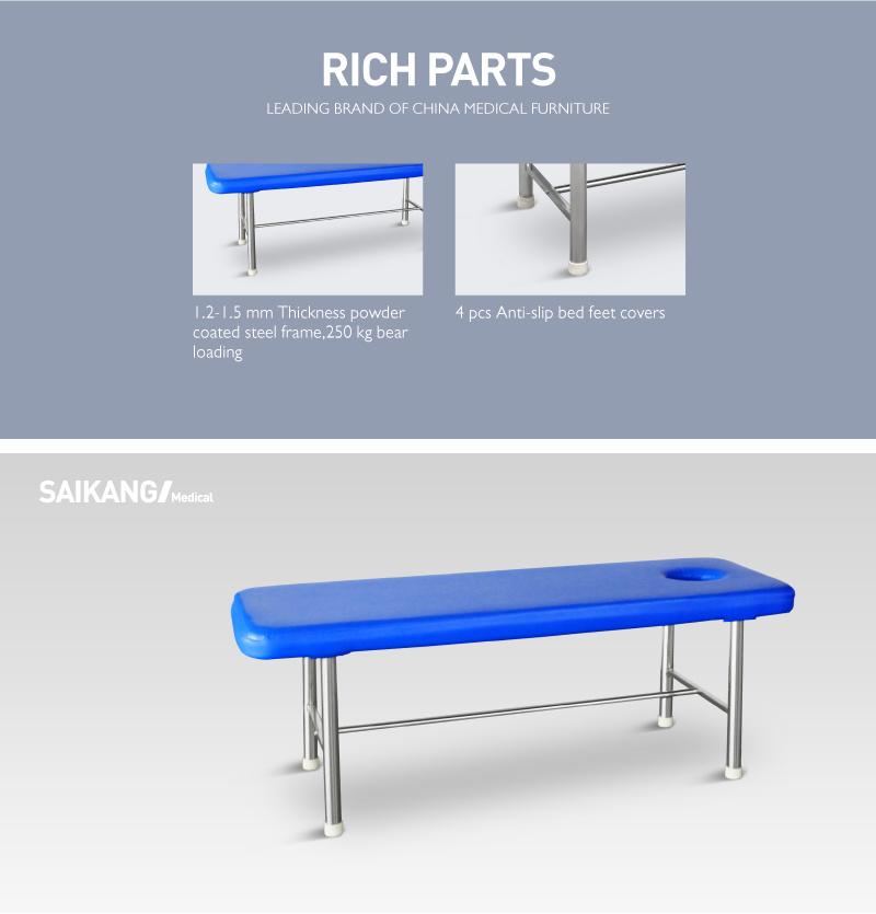 X08-1 Cheap Hospital Steel Exam Bed Table for Patient