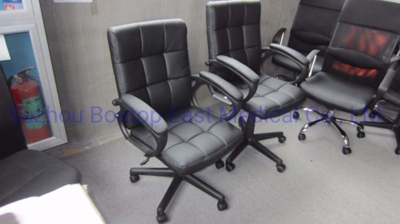 Middle Back Comfortable Office Swivel PU Leather Chair