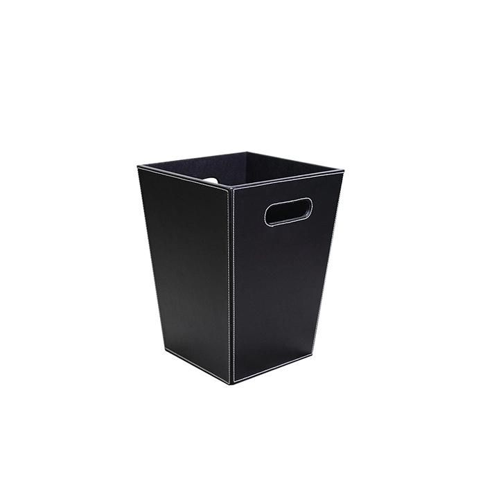 Hotel Trash Can Dustbin Leather Recycle Waste Bin