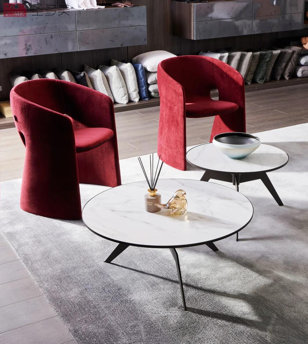 Modern Style High-End Restaurants Are Furnished with Leather Dining Chairs