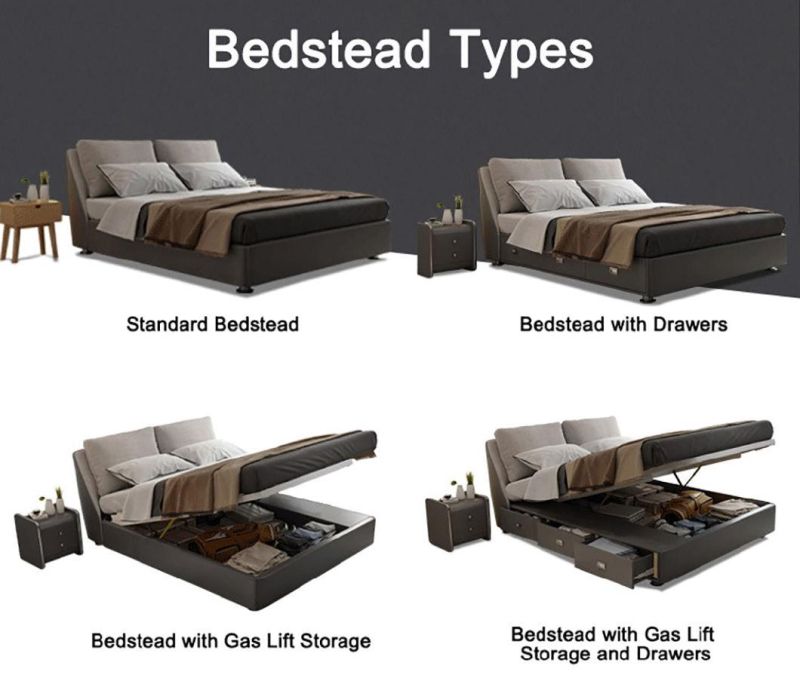 Custom Free Size Upholstered Platform Bed Modern Bedroom Furniture Beds