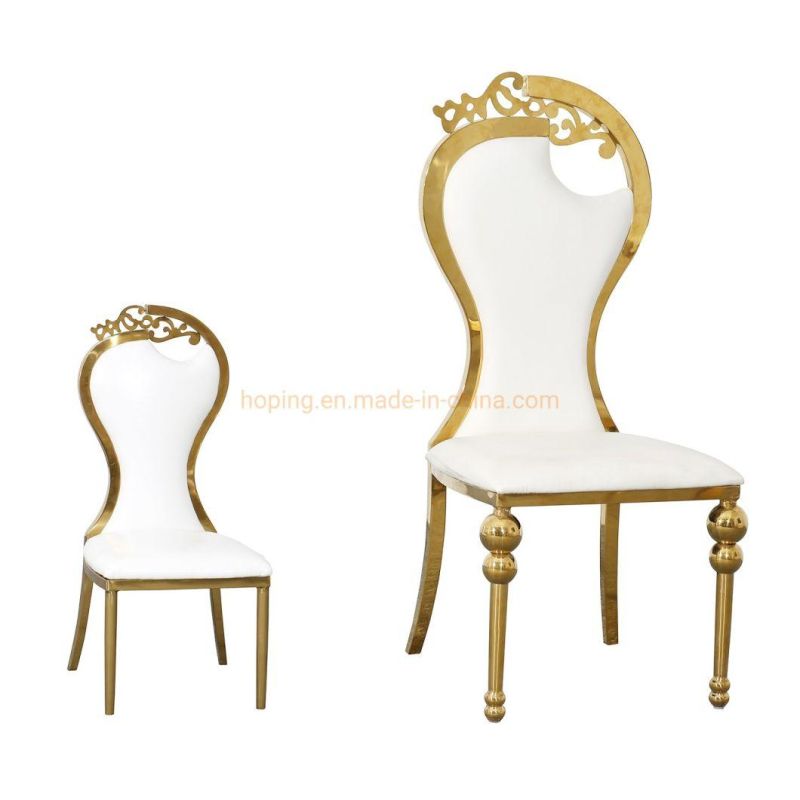 Wholesale Supplier Wedding Decorations Backdrop Wedding Chair Portugal Bocadolbo Light Luxury Contracted Modern Post-Modern Metal Dining Chair