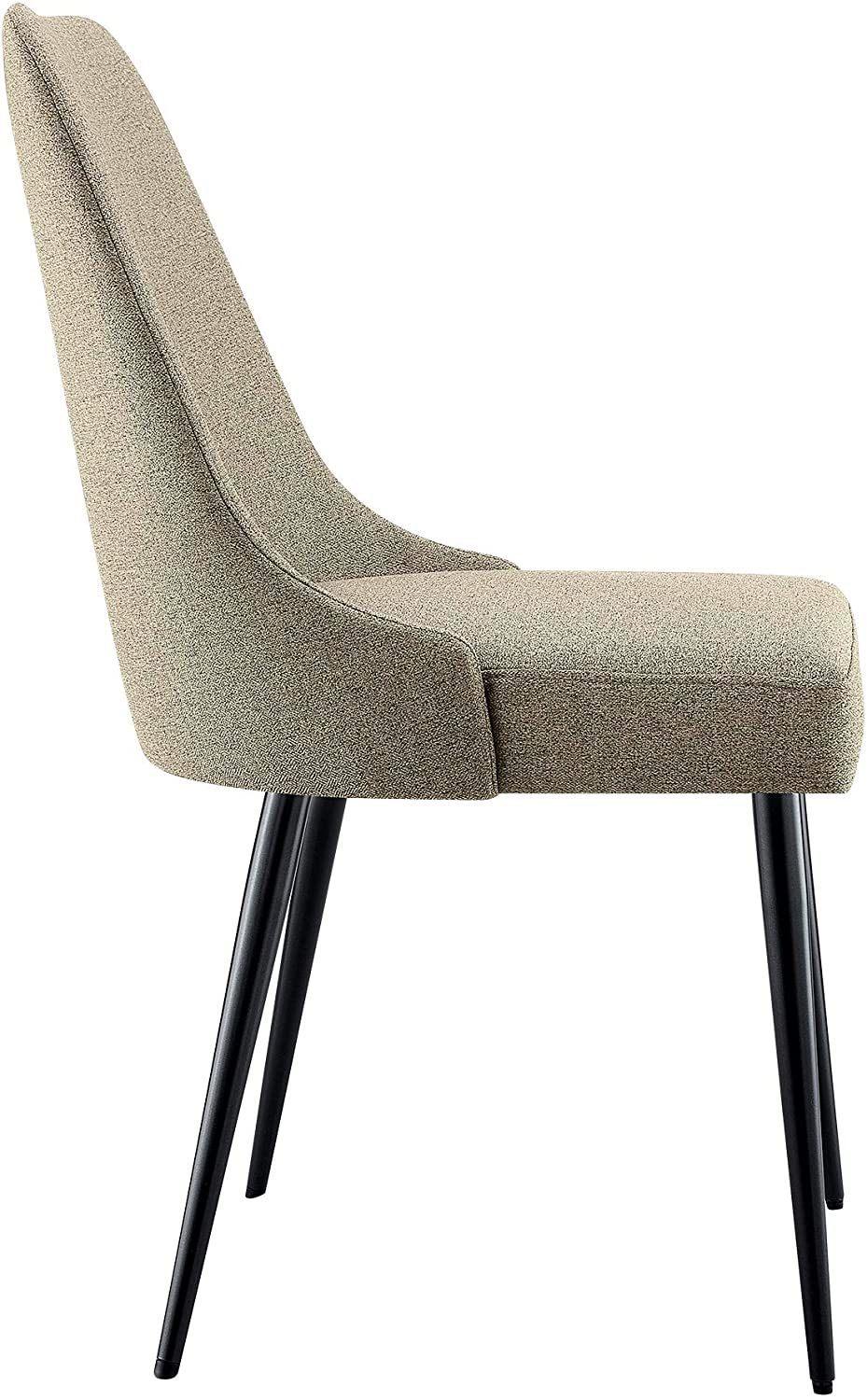 Modern Decoration Customized Furniture Hotel Cheap Leather Dining Chair with Metal Legs