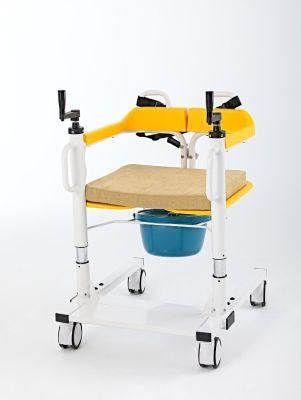 Mn-Ywj003 Medical Appliances Patient Transfer Multifunctional Wheeled Chair Chair with Wheel