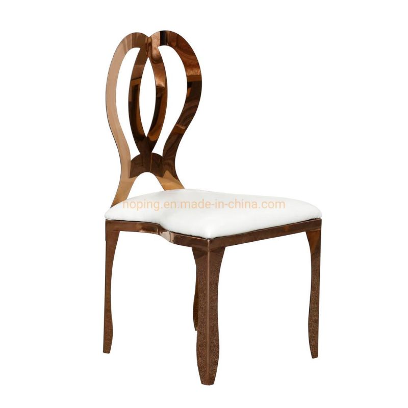 Decorative Chair for Bride and Groom Children Furniture Kids Steel Table Chair for Preschool Home Luxury Gold Golden Hotel Banquet Restaurant Dining Chairs