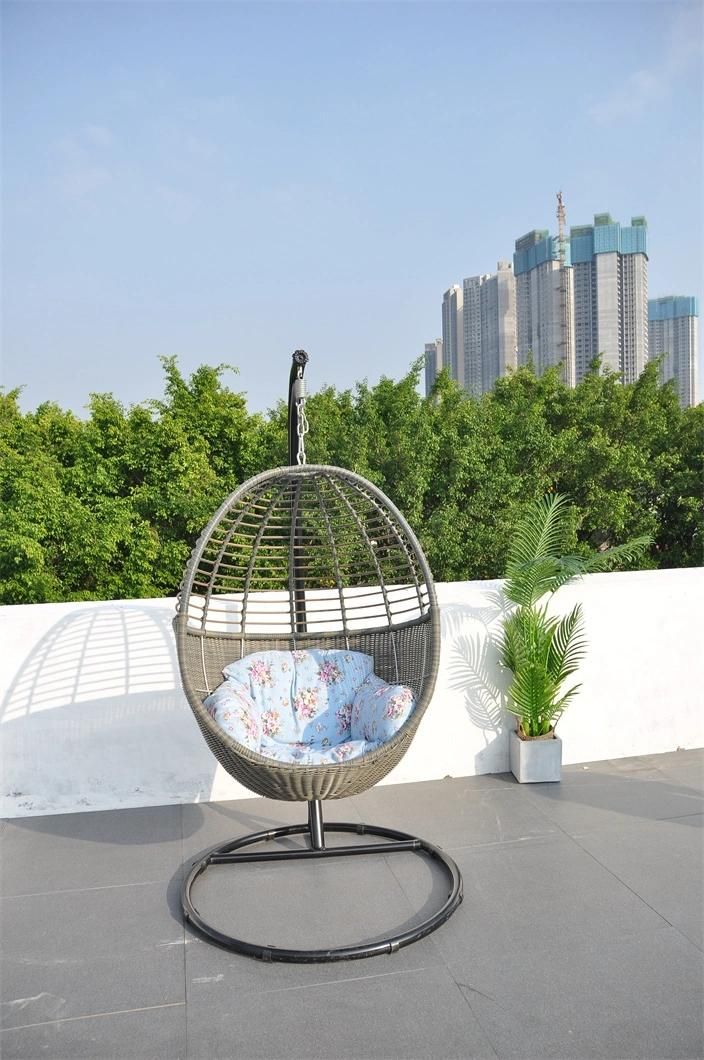 Garden Outdoor Swing Bed Chair with Cushion Patio with Swing Chair