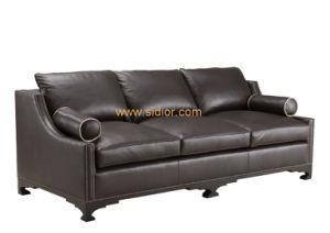 (CL-6619) Classic Restaurant Hotel Living Room Furniture Leather Sofa