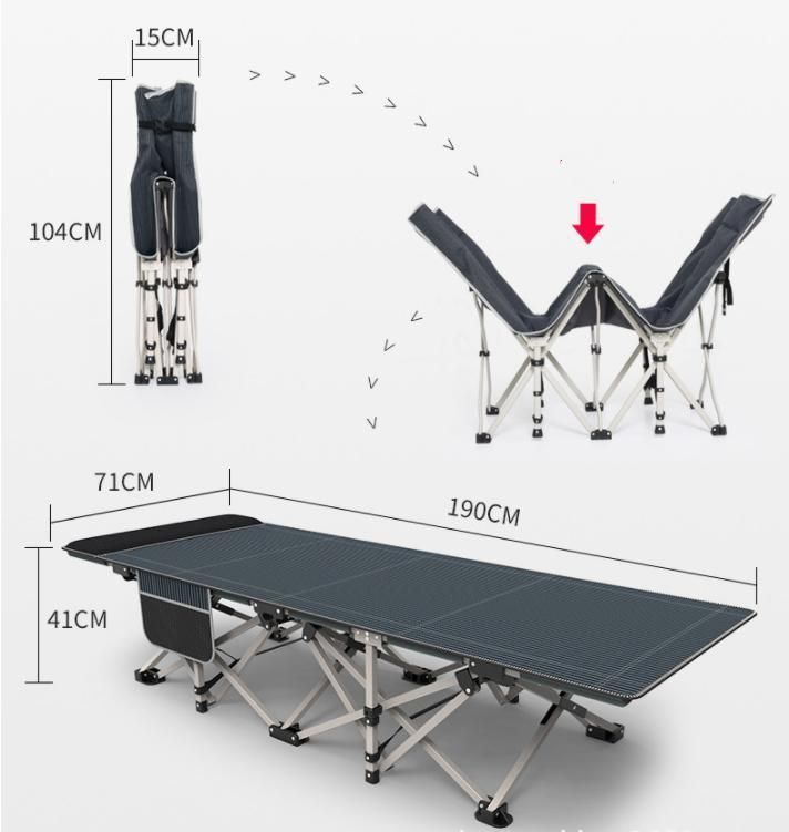 Portable Simple Best Selling Mobile Folding Camping Hospital Bed