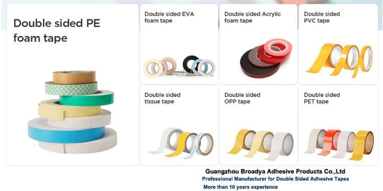 Waterproof Acrylic Adhesive Double Coated Pet Tape