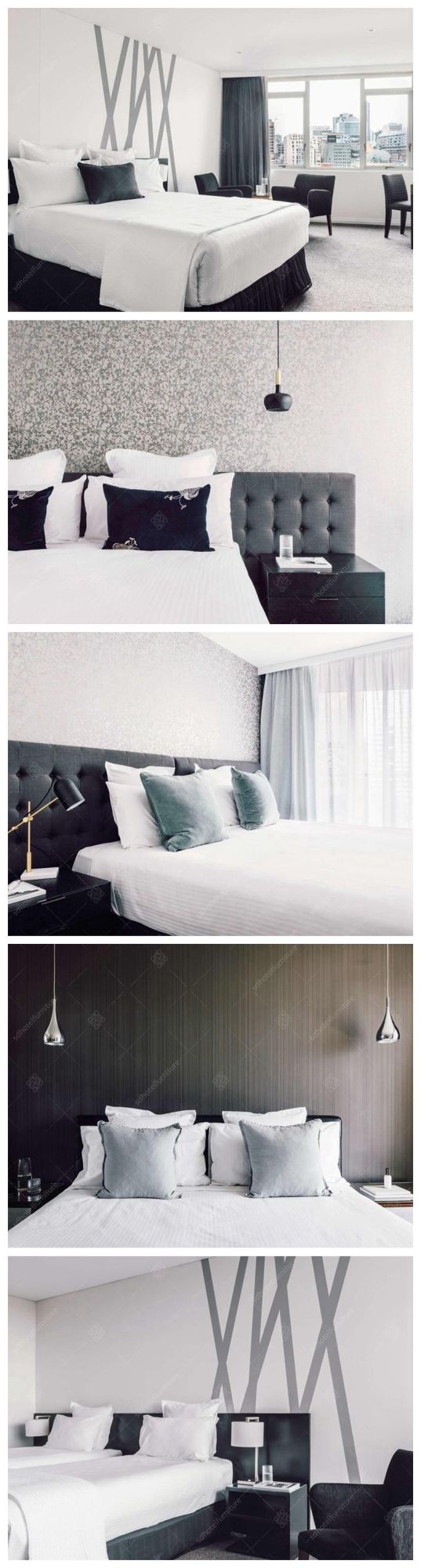 Customized Fashionable Design Modern Hotel Bedroom Furniture Sets