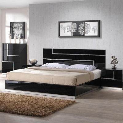 High Quality European Design Home Furniture Black Bedroom Furniture Set