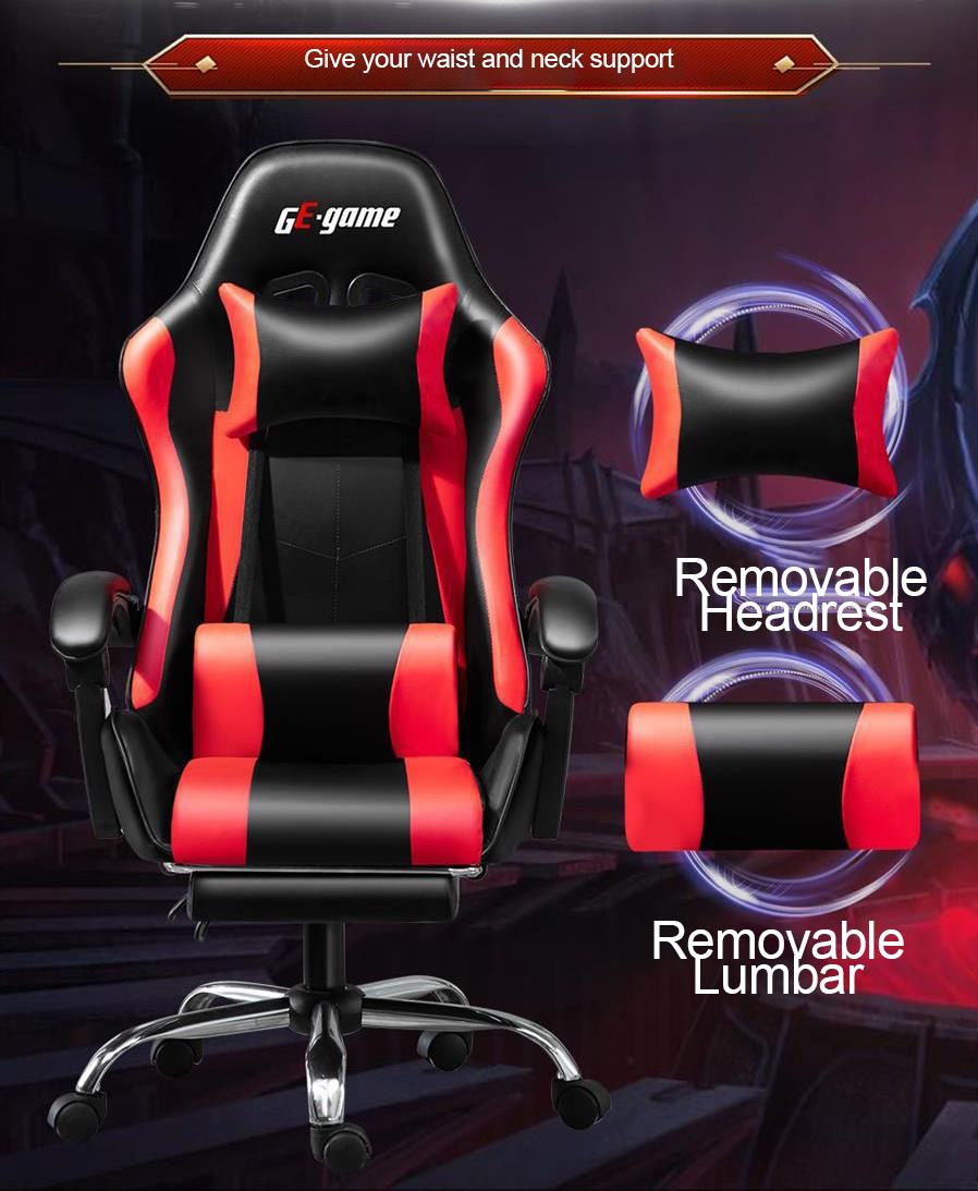 Li&Sung Factory Modern Ergonomic PU Leather Racing Gaming Chair