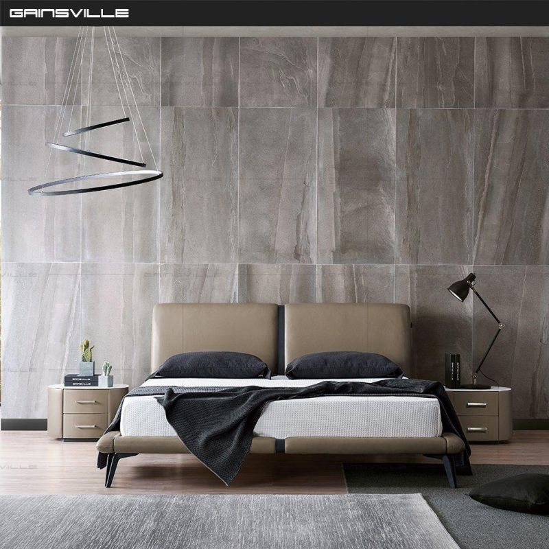 Modern Bedroom Furniture Manufacturer Wholesale Simple Upholstered Leather Bed