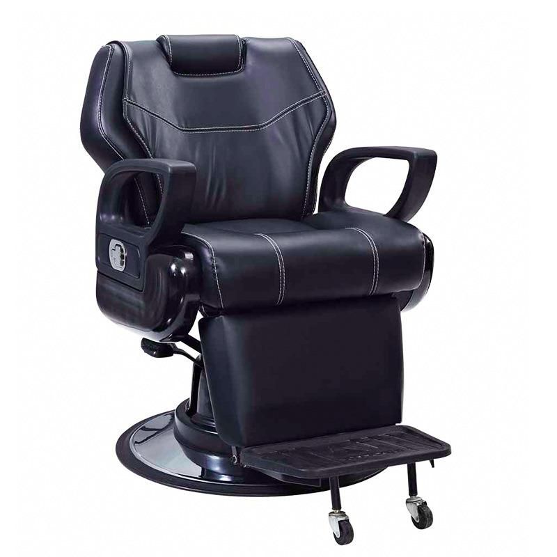 Hl- 8189b Salon Barber Chair for Man or Woman with Stainless Steel Armrest and Aluminum Pedal