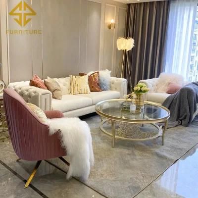 American Light Luxury Fabric Sofa Living Room Small Apartment 123 Combination Net Red Post-Modern Minimalist Luxury 27 Degree Furniture