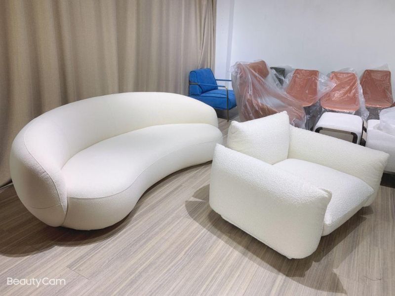 2021 New Design Hotel Abnormal Shape Sofa Banana Shaped Sofa Couch