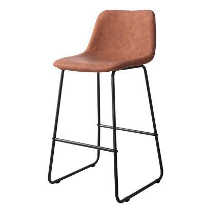 Hot Design Bar Cafe Restaurant Using Metal Kitchen Counter Height Bar Stools Furniture with Simple Modern Fashion High Chair
