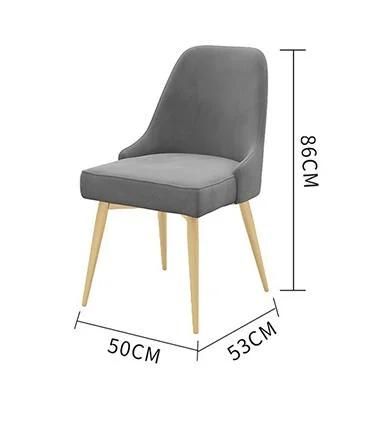 Zode Luxury Dining Room Furniture Fabric Leather High Back Velvet Dining Chairs
