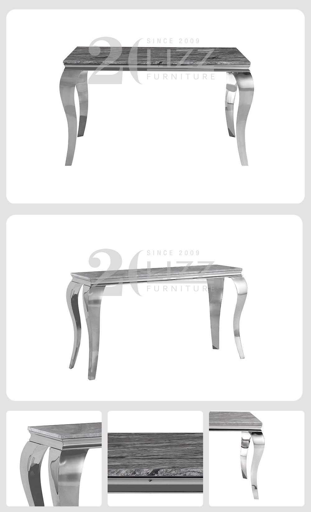 Modern Simple Style Home Furniture Marble Dining Rectangle Table