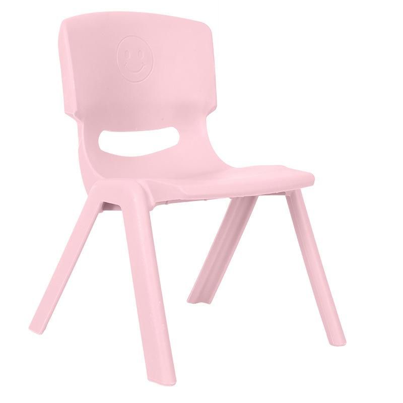 Wholesale Home Furniture Thickened Plastic Kindergarten Bench Frosted Backrest Dining Chair