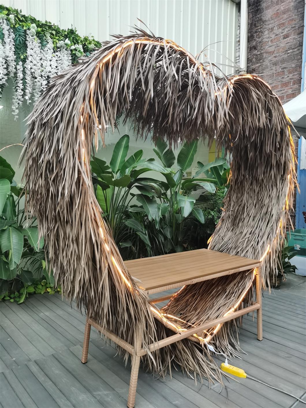 Unique Outdoor Swing Chair, Heart-Shaped with LED Light Hammock Chair with Cushion