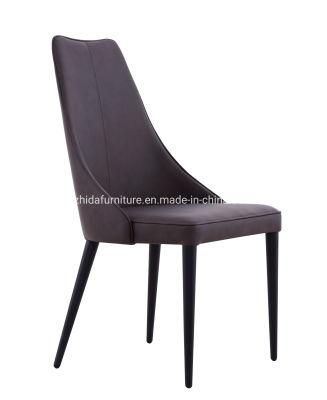 Black PU Leather Dining Room Furniture Restaurant Dining Chair