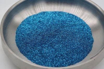 Bulk Wholesale Thick Polyester Holographic Size Customized Blue Color Extra Fine Glitter Powder for Leather Coating