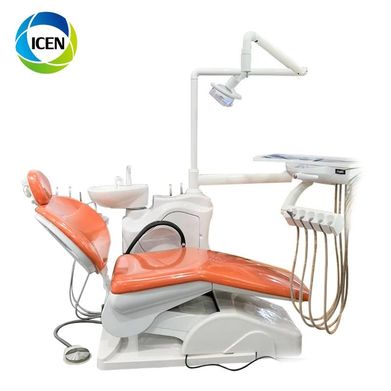 in-M215 High Quality Cheaper Colorful Adjustable Dental Unit Leather Electronic Dental Chair