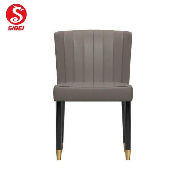 Modern Home Furniture Metal Legs Seat Dining Room Chair