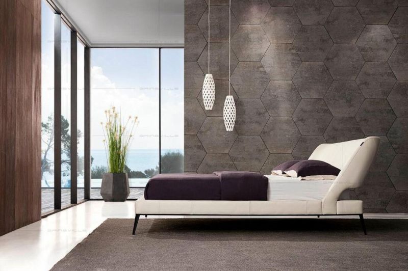 Modern Italy Design Bedroom Furniture Leather Wall Bed for Home Furniture Set