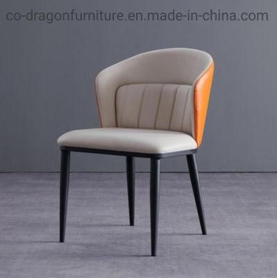 Modern Wholesale Steel Dining Chair with Leather for Dining Furniture