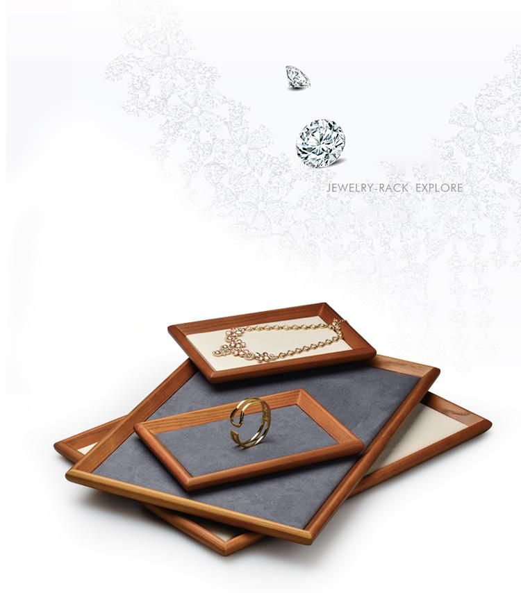 Fashion Portable Leather Jewelry Ring Display Organizer Box Tray Holder Earring for Storage Case Showcase
