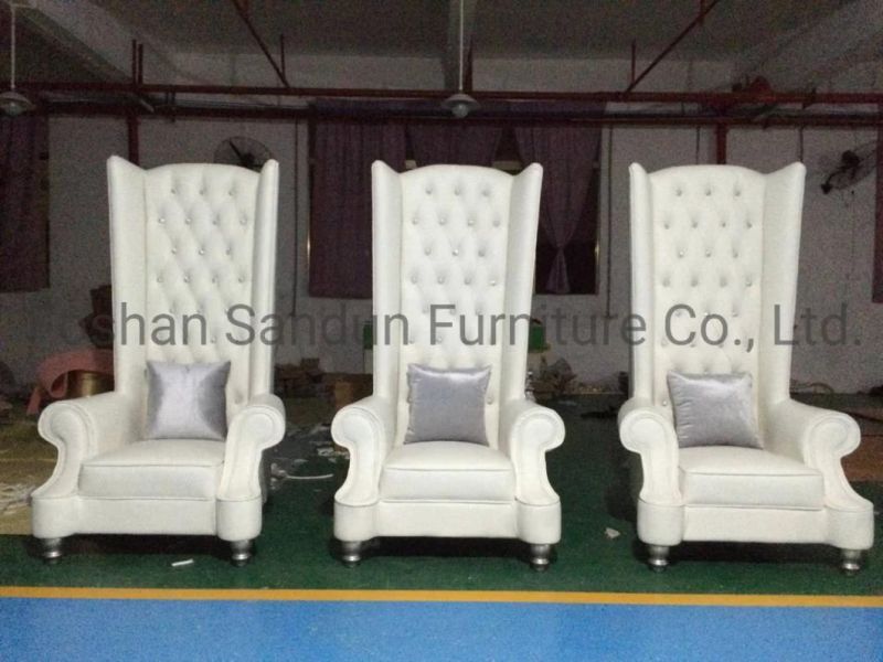 Hot Sell Luxury Leather Wedding Sofas Antique Furniture Set Sofa Chair for Living Room