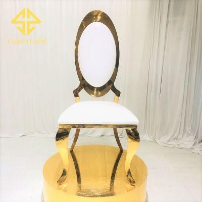 Sawa Royal Decoration Stainless Steel Leather Chair for Wedding Event Dining Room