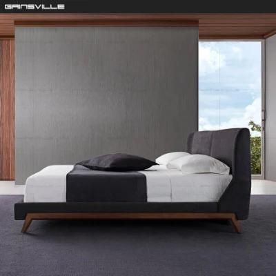 Modern Furniture Bedroom Foshan Storage Leather Adjustable Slat Royal King Size Bed Design