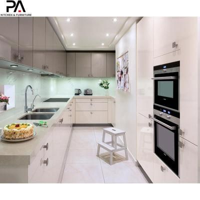 Suitable for Small Spaces U-Shaped Modern High Gloss Kitchen Cabinets