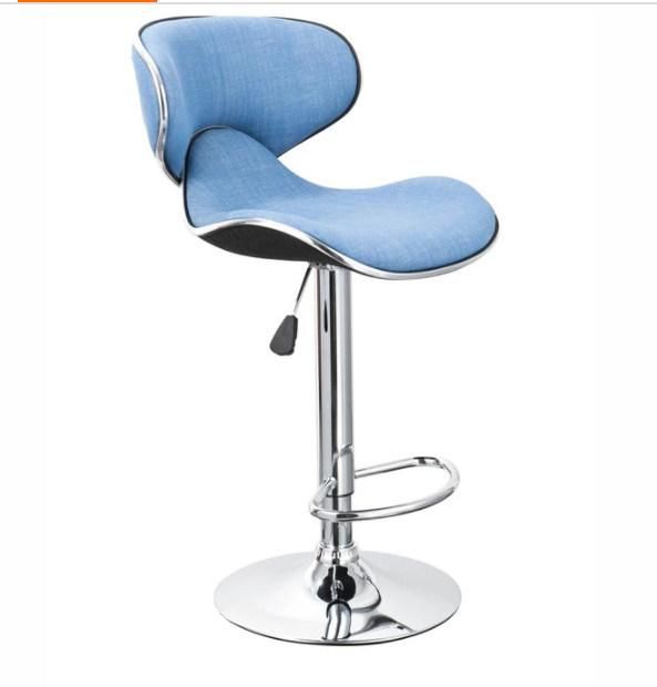 Cheap High Rotation Adjustable Polyurethane Leather Restaurant Kitchen Bar Chair