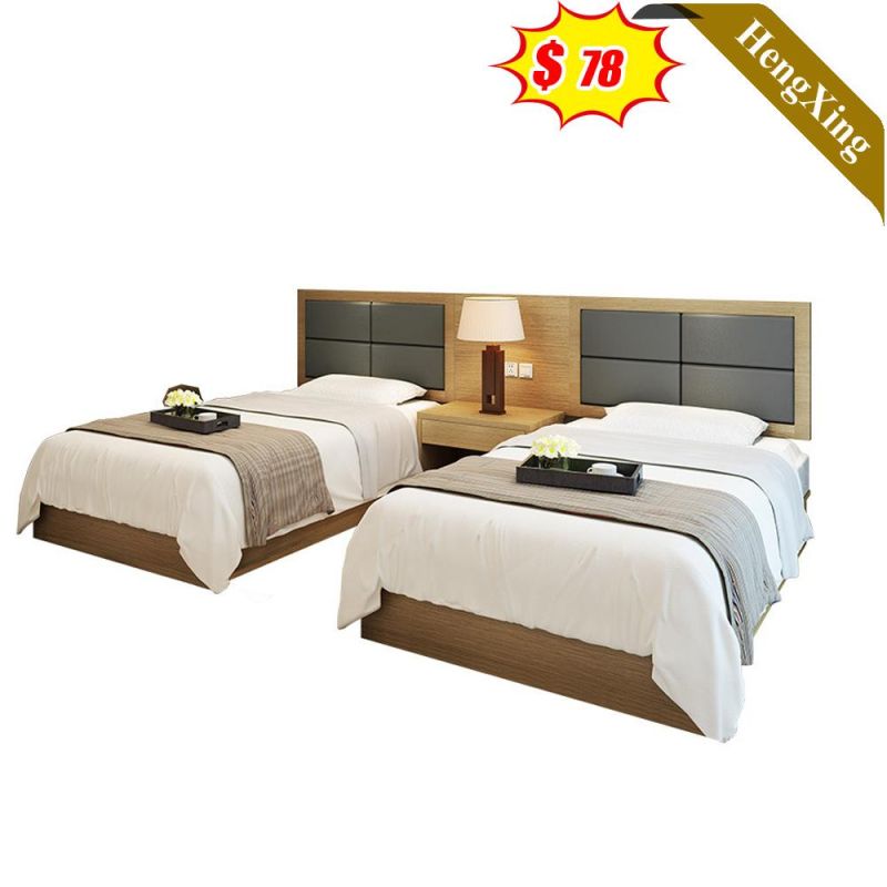 High Quality 2 Double Beds Single Bedroom Home Bed Set Hotel Bedroom Furniture