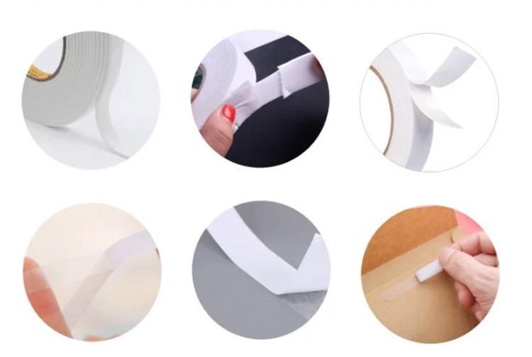 Customize Thickness Tissue Backing 2 Side Black Adhesive Roll