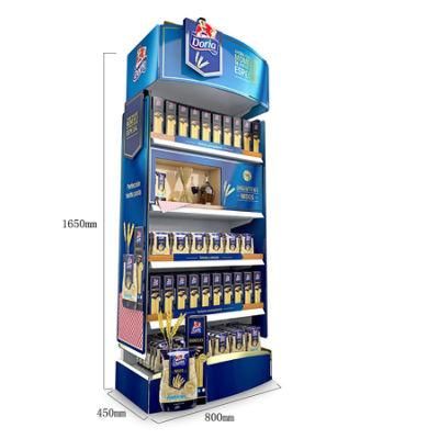Wholesale Exquisite Pop up Display Supermarket Cardboard/Sintra PVC Storage Rack for Retail Food