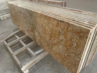Brazil Natural Marble Granite Stone Mountain Gold Granite Stone Bathroom Countertop