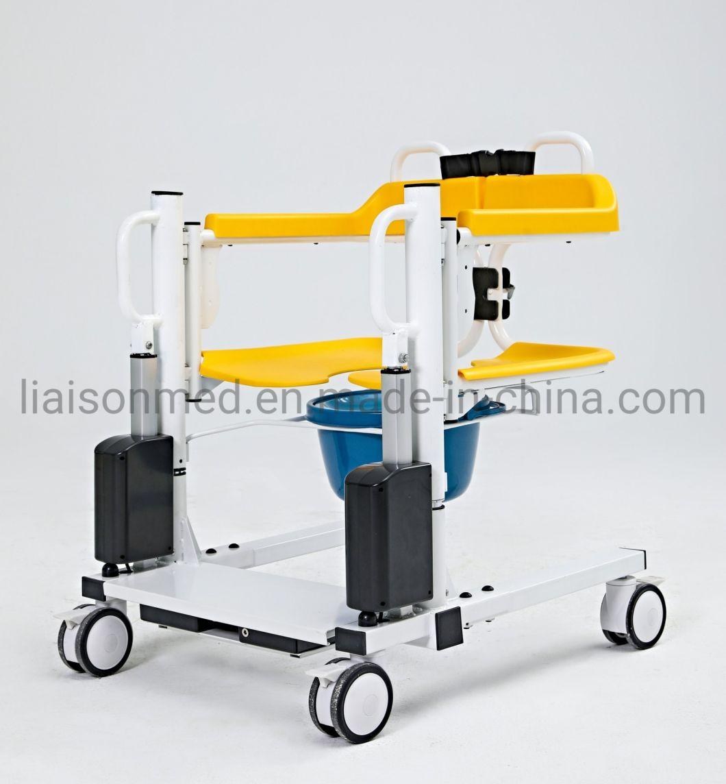 Mn-Ywj002 Multifunctional Elderly Wheelchair Light Hand Push Moving Transfer Chair