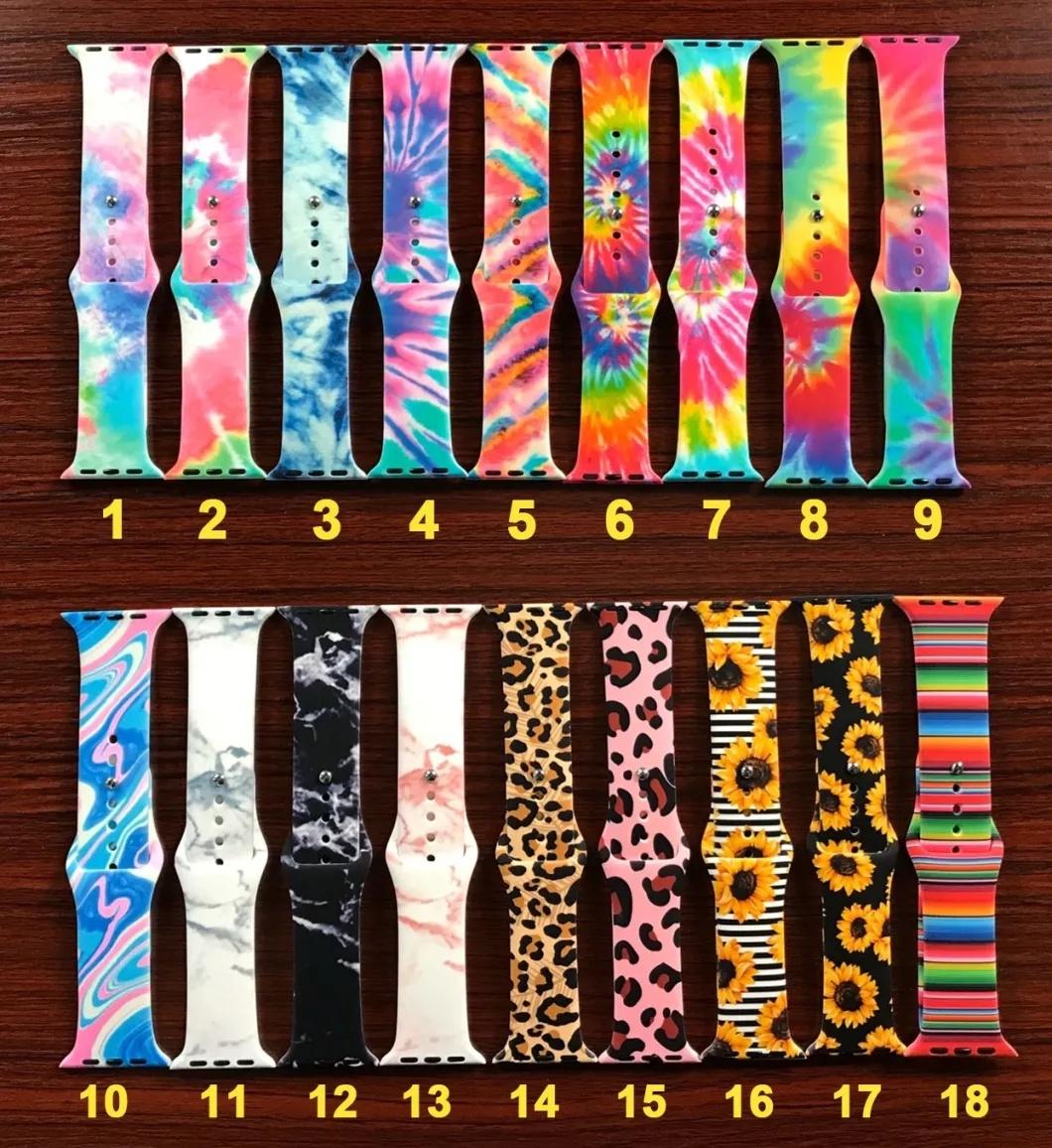 Customize Silicone Watch Strap Wristband with Print Logo for Promotion Gift
