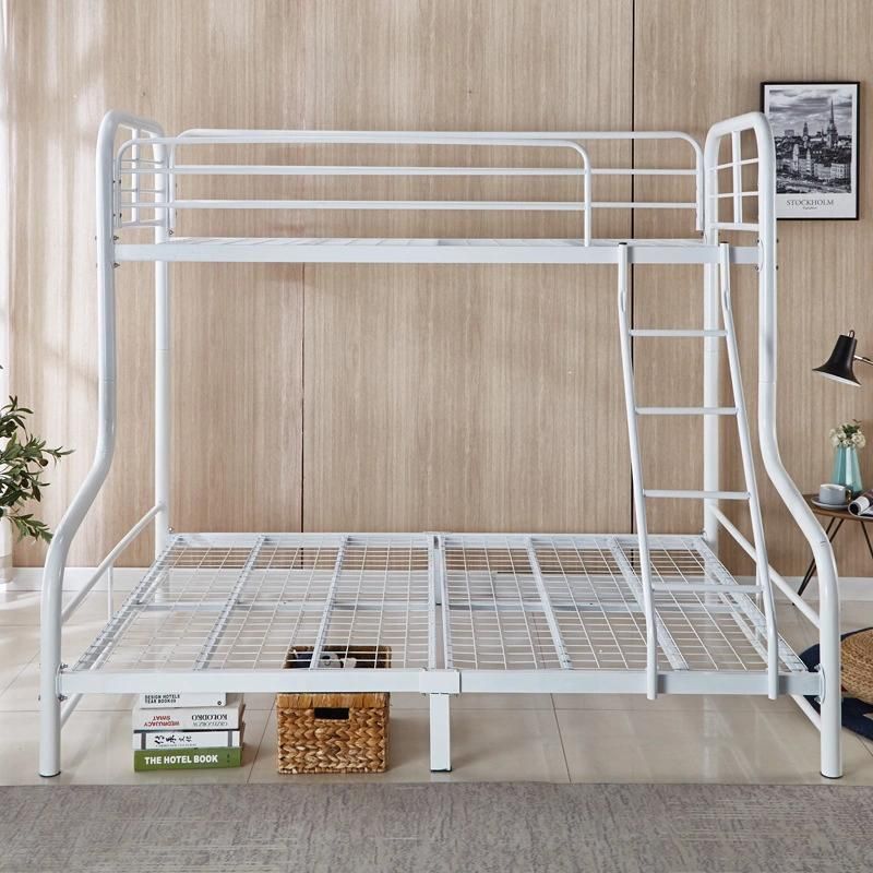 Home Furniture Steel Metal Bunk Concise Double Decker Iron 2 Floor High Grade Layer Queen Frame Bed