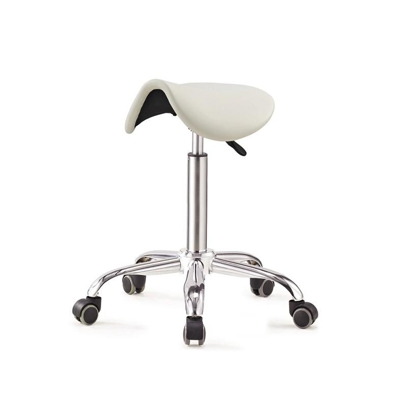 Saddle Salon Beauty Chair Adjustable Hydraulic Rolling Stool